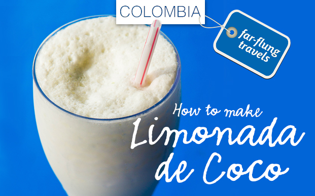 Coconut limeaid, Limonada de Coco with recipe.