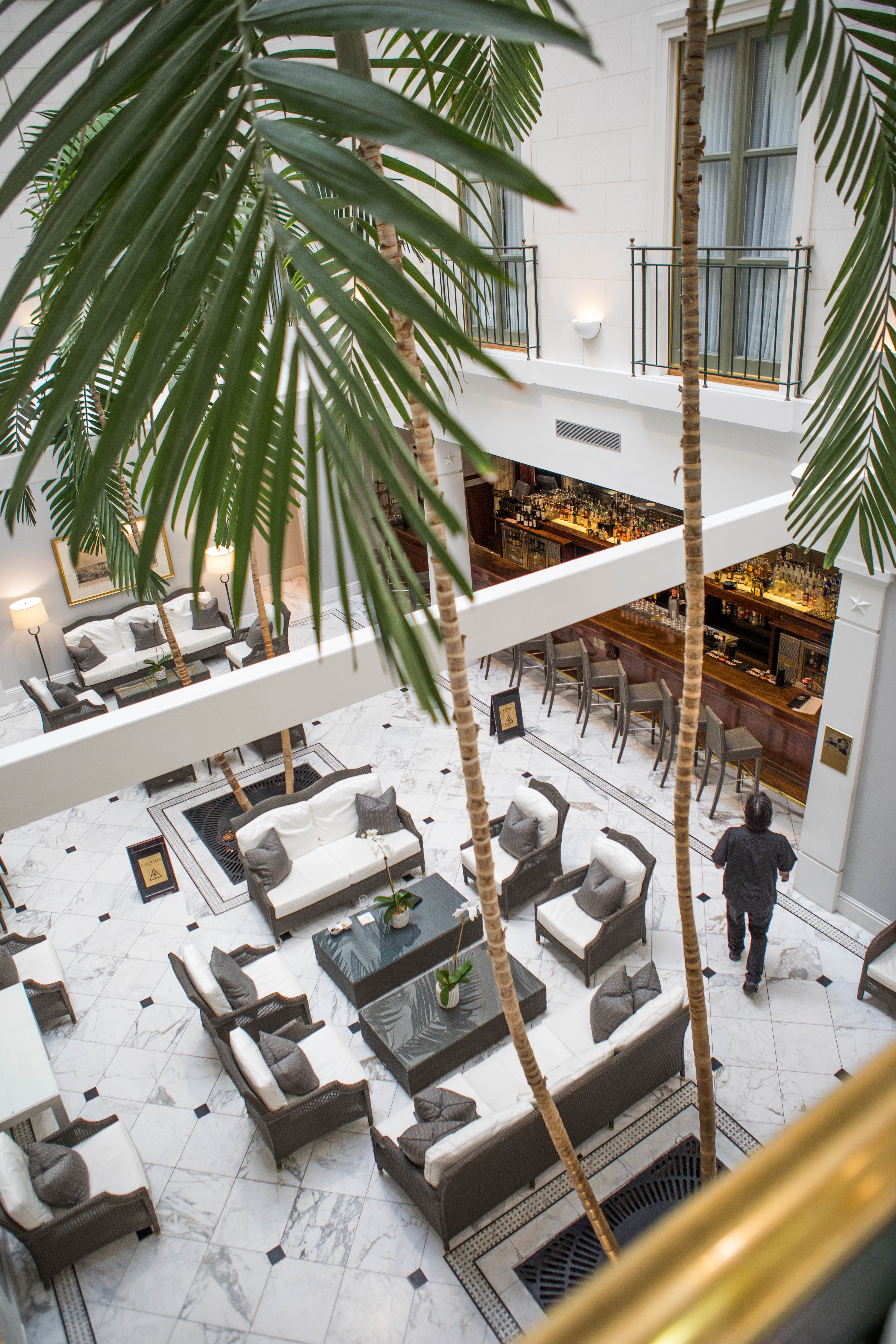 The tremont house atrium.