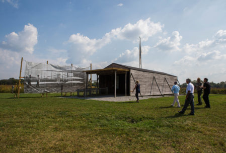 The Wright brothers perfected their flying machine at Huffman Prairie, just outside of Dayton.