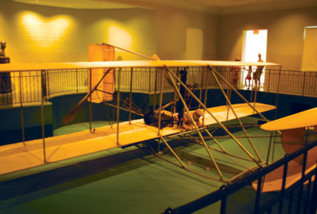 Orville Wright donated this original Wright Flyer III to the Carillon HIstoric Park. This particular model proved that sustained and safe flying was possible.