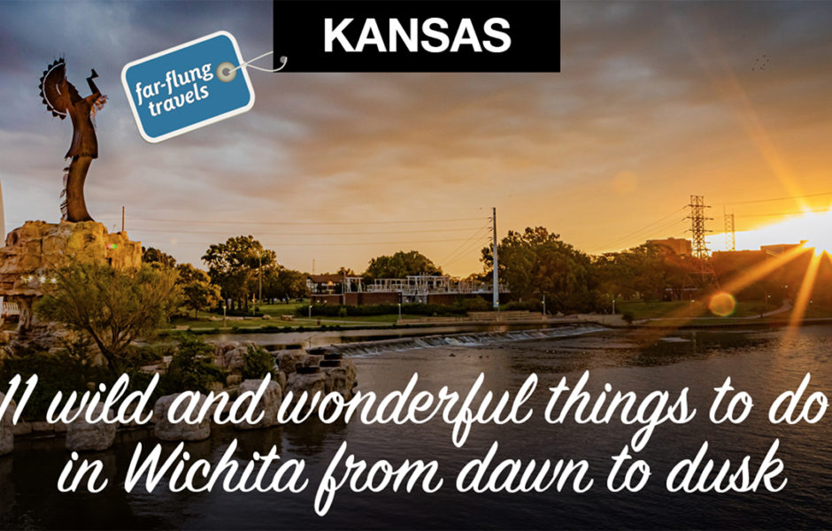 The Keeper of the Plains, a sculpture by Blackbear Bosin stands over the confluence of the Arkansas and Little Arkansas rivers at dawn. It’s located in the heart of Wichita, Kansas, a jewel in the state’s central plains.